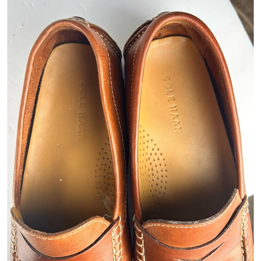 Cole Haan 'Howland' Leather Penny Driving Loafer - C04534 - Tan / Brown- 9.5 - Picture 10 of 12